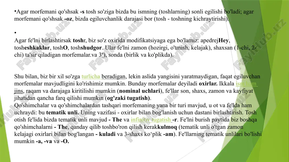 morfemalarda shakl va ma’no munosabatlar - Page 5