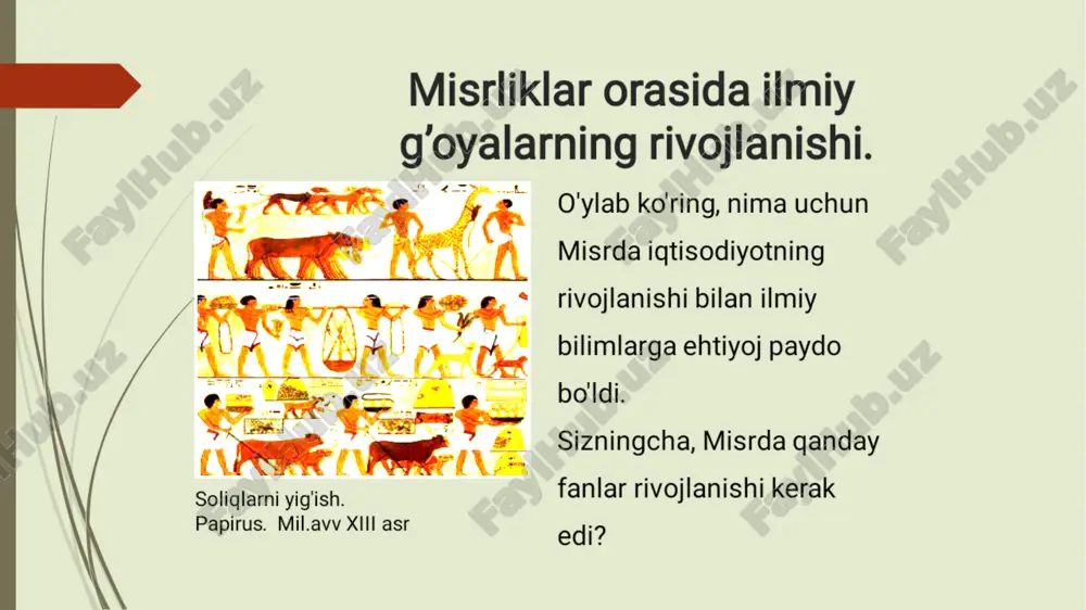 qadimgi misrda fanning rivojlanishi - Page 5
