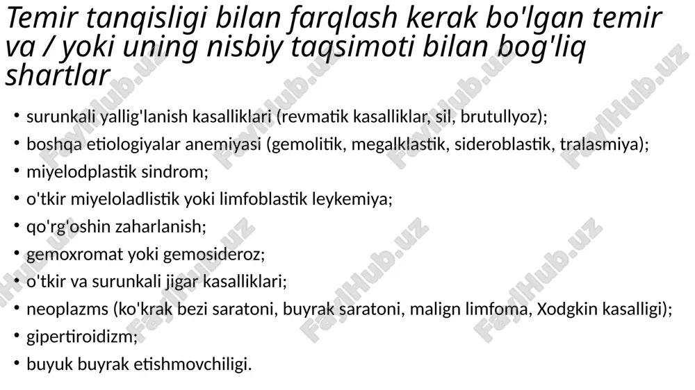 temir tanqisligi anemiyasi klinik laborator diagnostikasi - Page 5