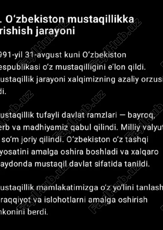 “tarix fanidan tayyor topshiriqlar to‘plami” - Page 5