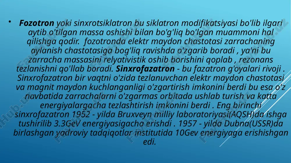 siklotron va fazotronlar - Page 5