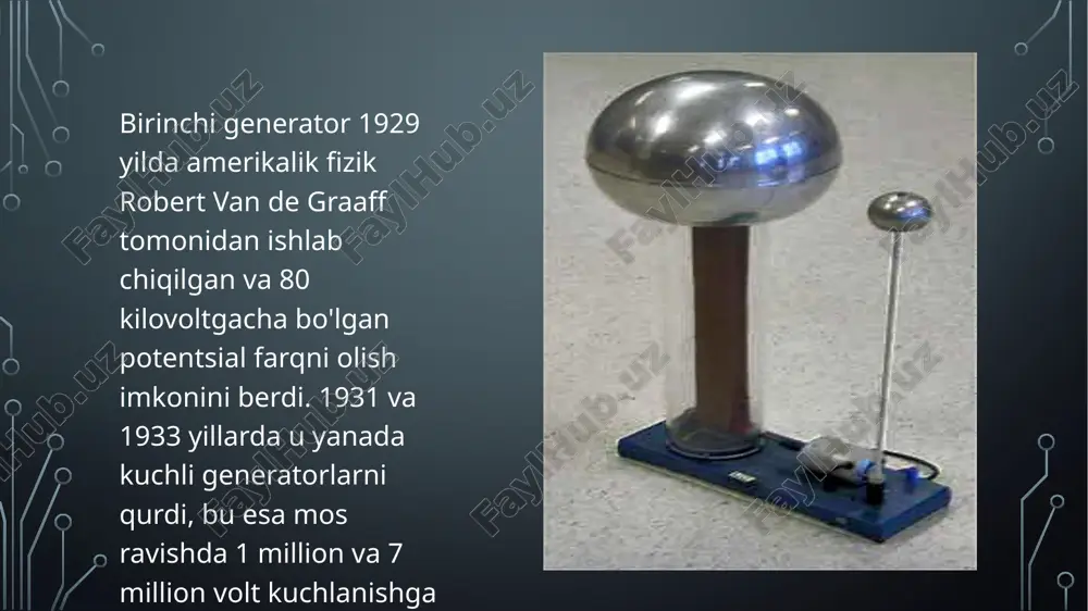 van-de-graaf generatori yangi avlodlari - Page 5