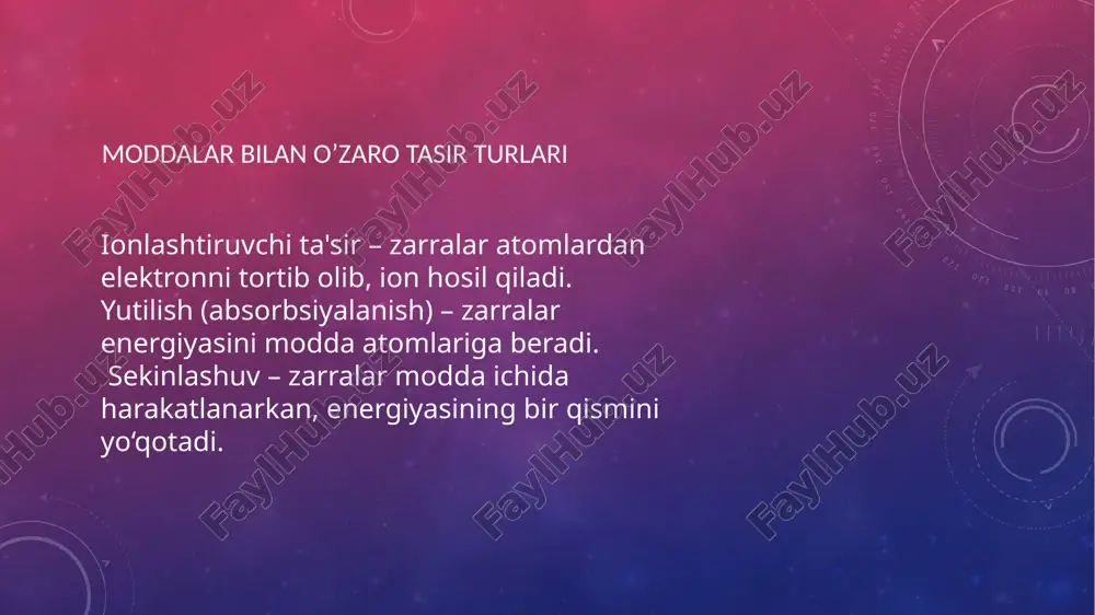 zaryatlangan zarralarning m0ddalar bilan o’zaro tasiri 2 - Page 5