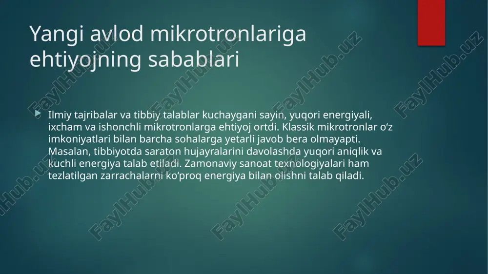 yangi turdagi mikrotronlar - Page 5
