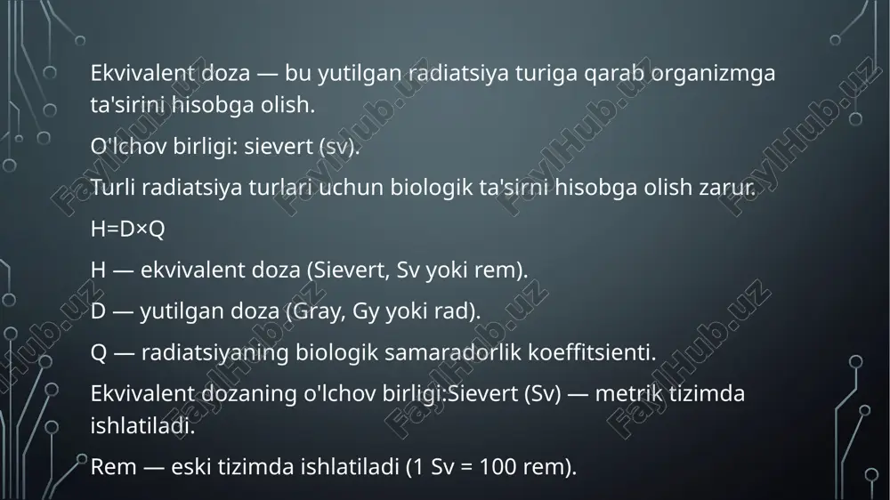 yutilish, ekvivalent va effektiv doza - Page 5