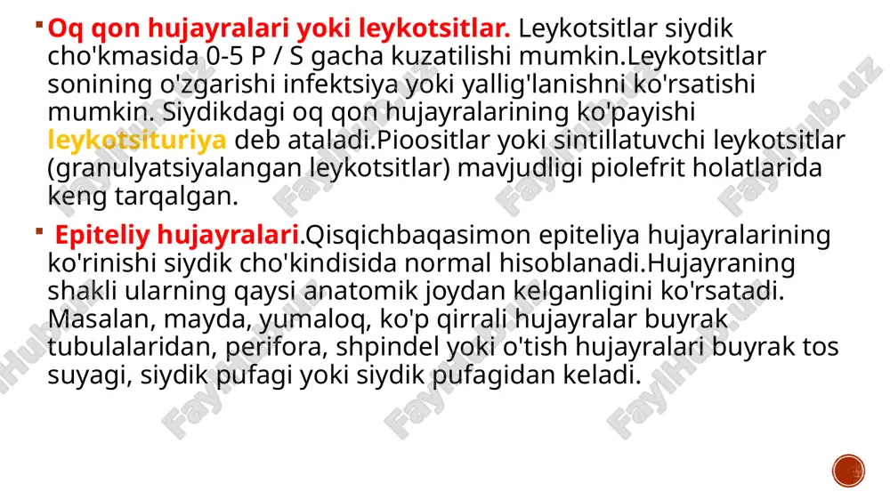 siydik cho’kmasi tahlili - Page 5