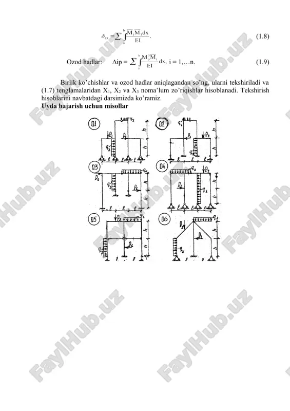 statik noaniq sistemalar va ularning xususiyatlari - Page 5