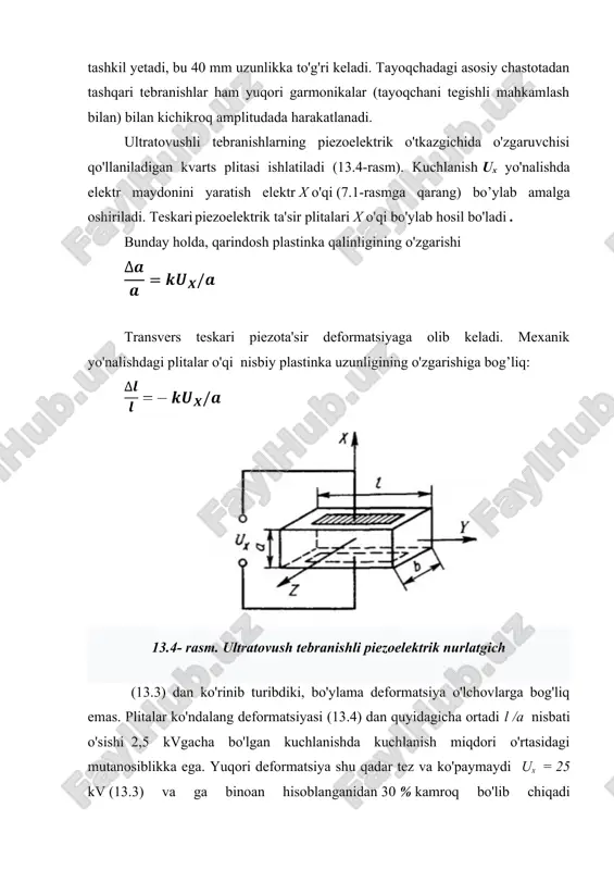 o'lchov o'rtasida vosita metall bo'lishi mumkin. imkon beradigan mustahkam devor aloqa o'lchovisiz o'lchash boshqariladigan elementlari o'rta va elektr manbalarisiz beriladi. ultratovush darajasi ko'rsatkichlari asosan zarba tebranishlarni aniq yetkazish rejimida ishlatiladi. bunday holda, piezoelektr elementi izuchatel, keyin ultratovush orqali yetkaziladi. ultratovushli daraja o'lchagichining diagrammasi 13.5-rasmda ko’rsatilgan. elektr yuqori chastotali generator 2 dan datchik piezoelektrik elementi uchun kabel orqali 1, ultratovush tebranishlari o'lchangan muhitga asoslanadi. ushbu tebranishlar aks ettirilgan ommaviy axborot vositalari orasidagi interfeysdan va piezoelektrik elementga elektr signaliga aylantiradi. ushbu signal kuchaytirilgan kuchaytirgich 3 va aniqlaydigan o'lchov moslamasi 4 ga beriladi. generator 2 tomonidan yuborilishi va pulsning kelishi o'rtasidagi vaqt puls kuchaytirgich 3 ning ko'p marta aks etishi natijasida yuborilgan impuls kamayib, uch yoki to'rtta signalni qaytarishi mumkin. amplituda va bir-biriga nisbatan orqada qolish bir xil istalgan paytda yuborilgan impulslarning chastotasi ham bo'lmasligi kerak. shuning uchun barcha aks ettirilgan signallarning oldin qaytishga vaqti bor. ultratovushli darajadagi o'lchagichlar yuqori sharoitda 5-10 m …