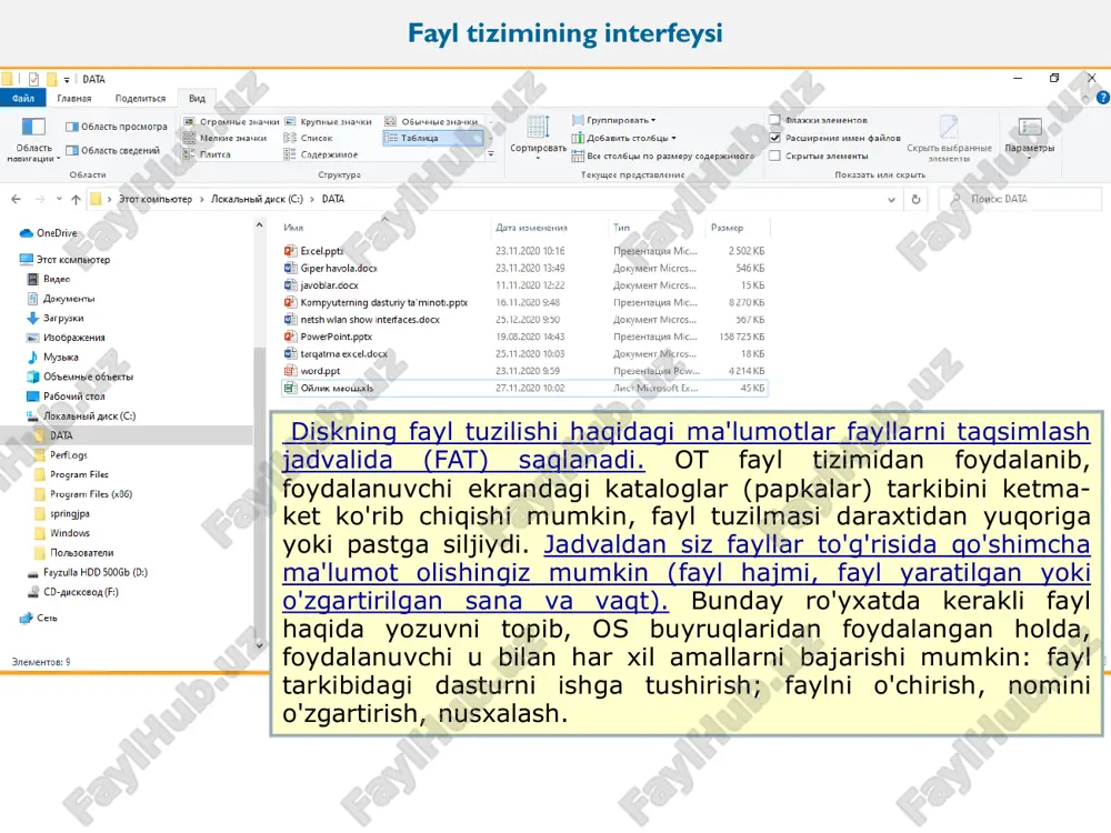 fayllar va fayl tuzilmalari - Page 5