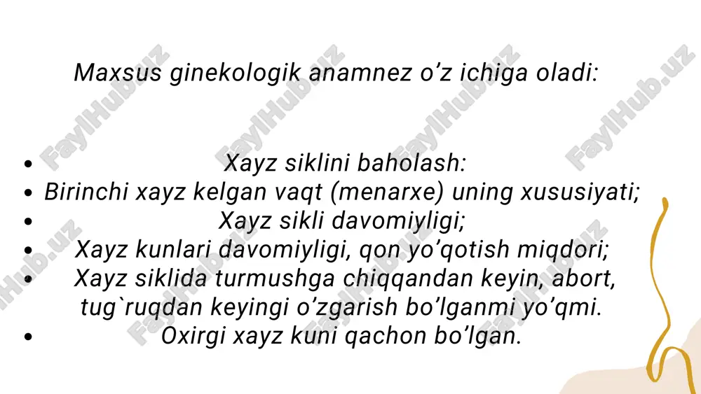 ginekologik bemorlarni tekshirish usullari - Page 5