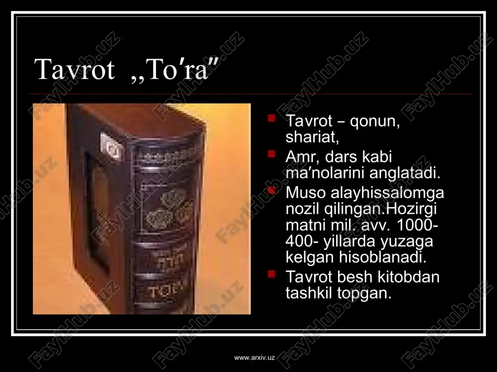 yahudiylik dinining paydo bulishi - Page 5