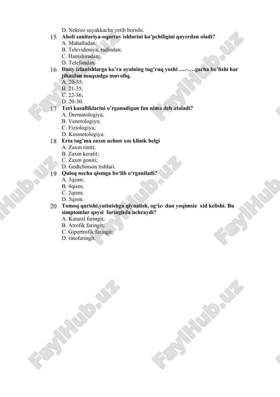 kasbiy amaliy test savollari - Page 5