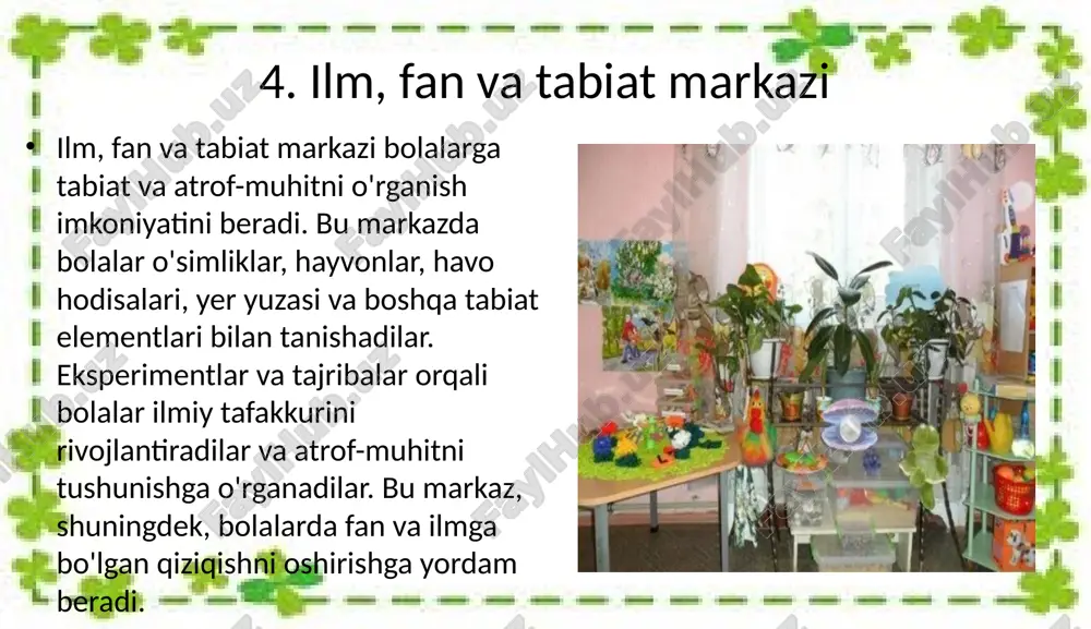 maktabgacha ta'lim tashkilotlarida markazlar bo‘yicha faoliyat - Page 5