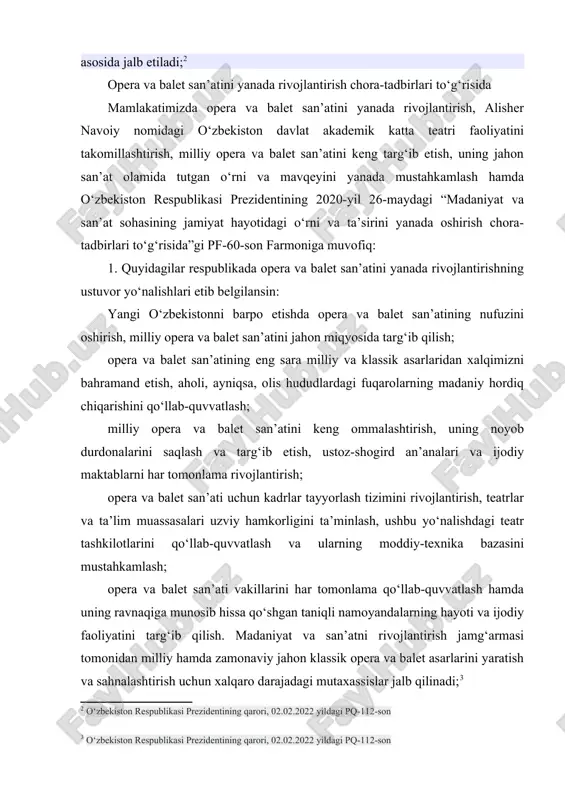 lar ommaviy xalq kuy va qo'shiqlarida, xonanda va sozandalarning ijodiy faoliyatlari va bugungi zamonaviy musiqiy-faoliyatda o'z aksini topdi. musiqa san'atining bu kabi imkoniyatlari yangi avlodni tarbiyalash, ularning barkamol bo'lib yetishlarida o'ziga xos va takrorlanmas manba bolib xizmat qiladi. azaldan sharq, jumladan, o'zbek musiqa ta'lim tarbiyasi pedagogikasi va uning mukammal uslublari ustoz va shogird an'analari misolida takomillashib borgan. musiqa madaniyati fanidan o’quvchilarda kompetentsiyalarni shakllantirishga yo’naltirilgan o’quv dasturida, ya’ni davlat ta’lim standarti o’quvilarga musiqiy-nazariy bilim berish haqida meyoriy talablar berilgan.fanning asosiy vazifalari quyidagilar : o’quvchilarga musiqiy ifodalikning asosiy vositalarini tushunib yetishish ishlarida chuqur bilimlar berish hamda musiqiy texnik ko’nikmalarni o’rgatish amaliy ishlardagi nota matnini o’qish jarayonini mukammalashtirish va ovoz intonatsiyasining sofligiga erishish: musiqiy asar shaklining tuzilishidagi asosiy qonuniyatlari muhim musiqa elementlari , musiqiy rivojlanish prinsplari , shakldagi qismlar funksiyasi bilan o’quvchilarni tanishtirish va turli xil musiqiy shakllarni tahlil qilish malakalarini shakllantish: kompozitorlik ijodining ahamiyatli masalalari va asosiy muammolari bilan yaqindan tanishtirish hamda …