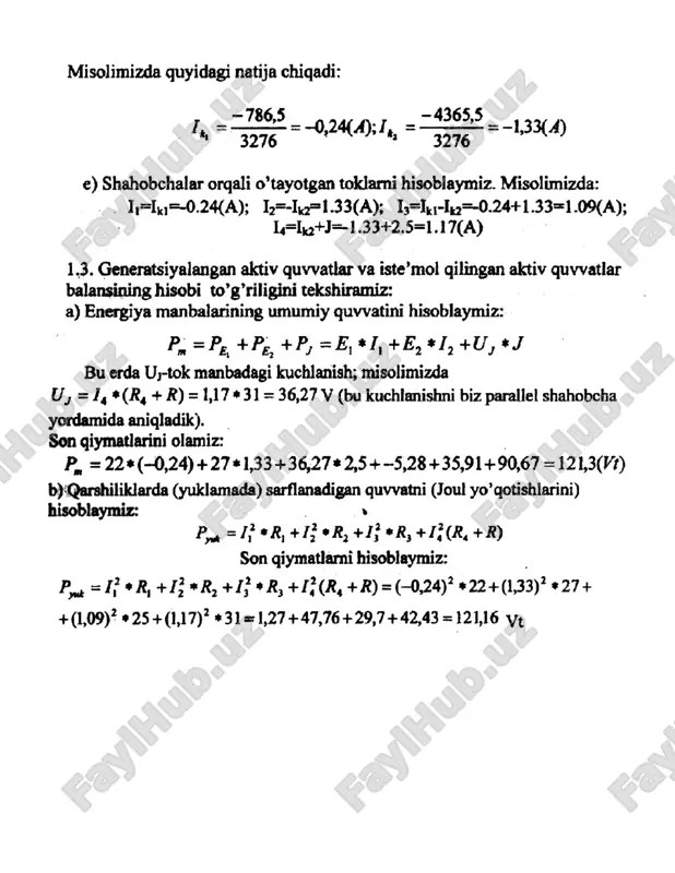mustaqil manbali o’zgarmas tok zanjirini hisoblash - Page 5