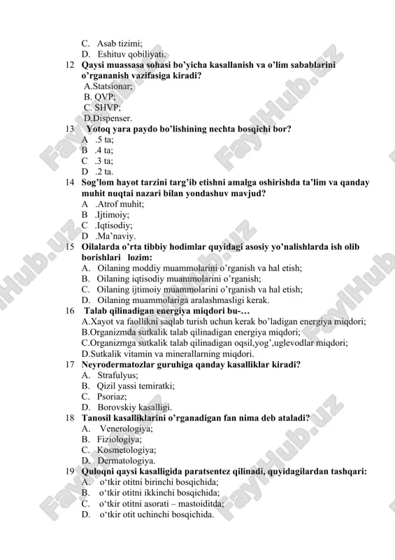kasbiy amaliy test savollari - Page 5
