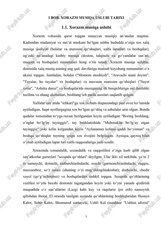 bular: muxammaslar turkumi (5 ta kuy), ilgʻorlar (4), eshvoylar (5), naylarmanlar(5), nolishlar (7), shirvoniylar (3), zorinjilar (2), "rahm ayla", "boboxonim", "gulandom" va boshqa eroniy uslub amudaryoning quyi oqimi hududida tarqalgan (markazi — mangʻit sh.). ushbu uslub baxshilari dutor, gʻijjak, boʻlamon joʻrligida doston kuylashadi. ularning qoʻshida doira qatnashmaydi. eroniy uslubda 32 ta doston kuylari boʻlib, ularning koʻpchiligi shirvoniy nomalar bilan oʻxshash, lekin sarparda, koʻr qiz, qoʻshadas, qoʻshim polvon ilgʻori va boshqalar bilan ajralib turadi. 18-asr oxiri va 19-asr boshlarida xiva xonligida 40 dan ortiq baxshilar faoliyat koʻrsatgan va ulardan eng mashhurlari eshvoy baxshi, muhammadniyoz goʻrji, rizo baxshi, ernazar baxshi, suyov baxshi, jumanazar baxshi, axmad baxshi, bola baxshi abdullayev va boshqa xorazm musiqa uslubiu.da talqinchi va goʻyandalar ijodi aniq bir janr bilan chegaralanmagan boʻlsada, ularning oʻz yoʻllari va oʻziga xos uslublari mavjud. ayniqsa, ular suvoralar va ularning savtlari hamda boshqa yirik shakldagi mumtoz ashulalarni mashrab, soʻfi olloyor, mahtumquli, mulla nafas kabi shoirlarning …