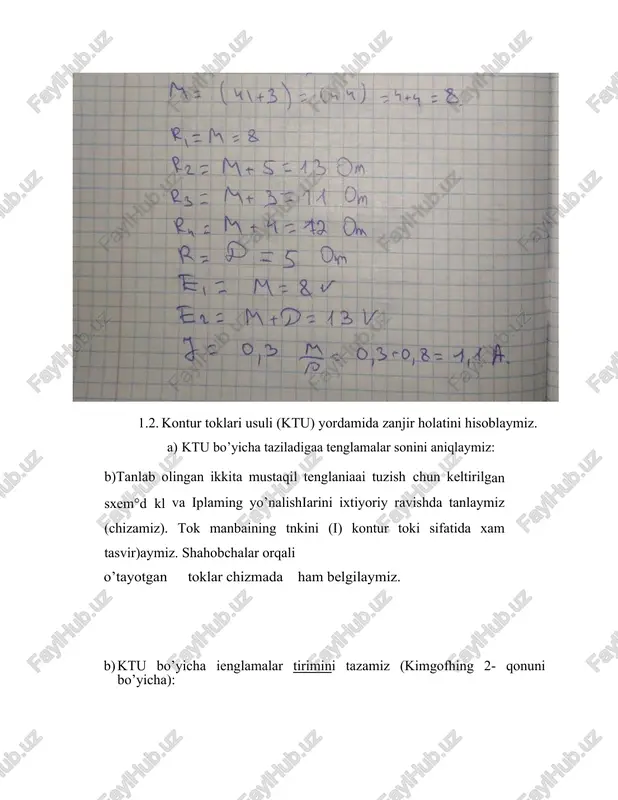 mustaqil manbali o'zgarmas tok zanjirini hisoblash - Page 5