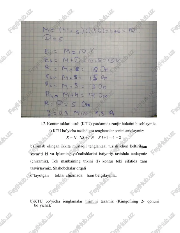 elektr zanjirining kuchi hisoblash - Page 5