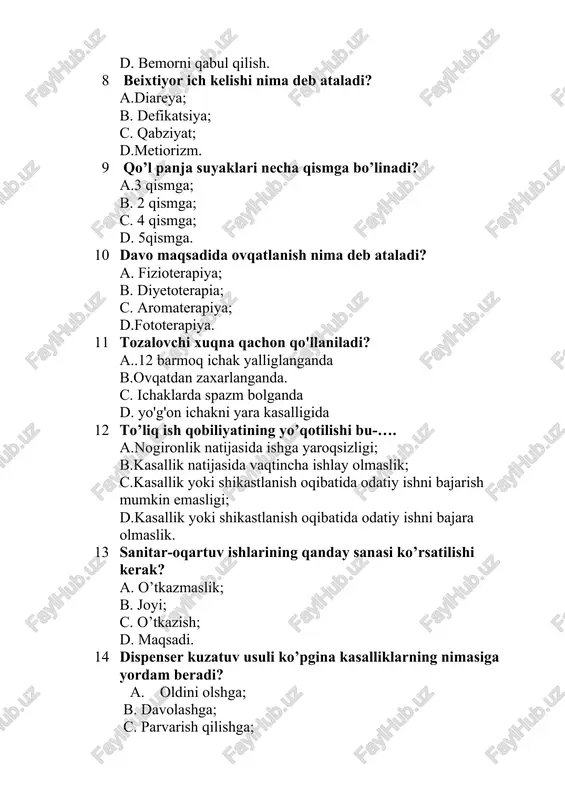 kasbiy amaliy test savollari - Page 5
