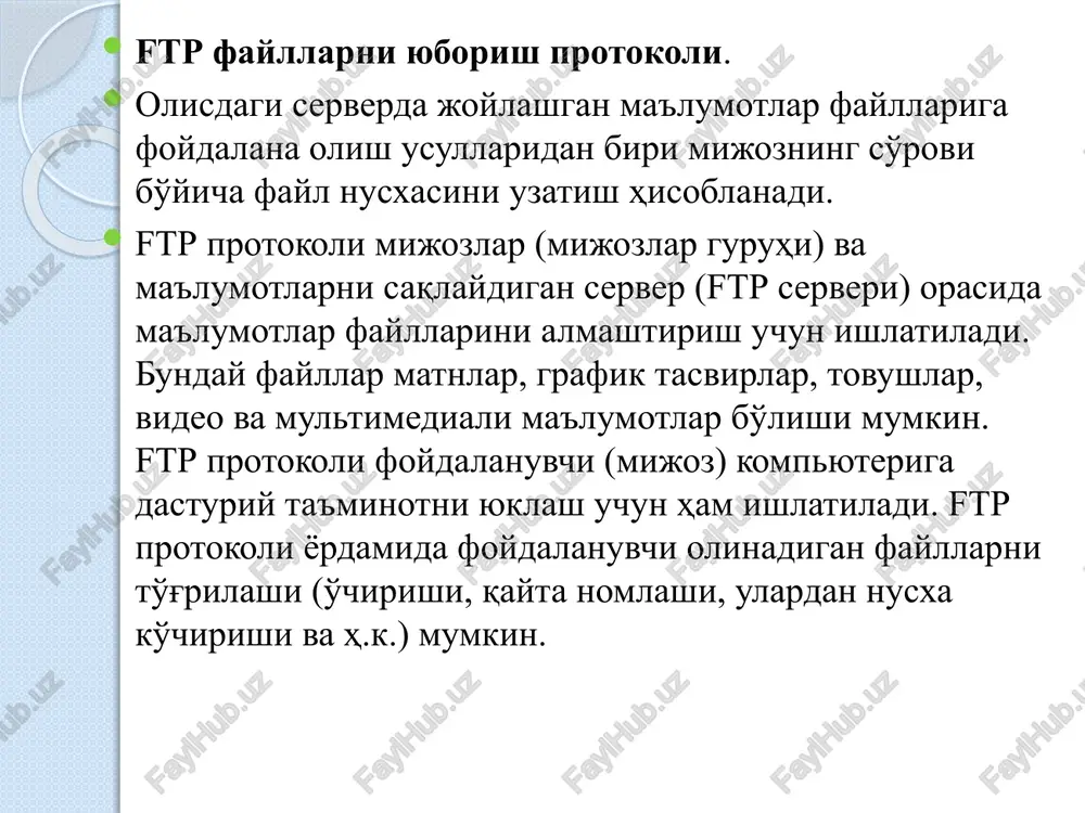 multimediali aloqa tarmoqlarining yuqori satx protokollari - Page 5