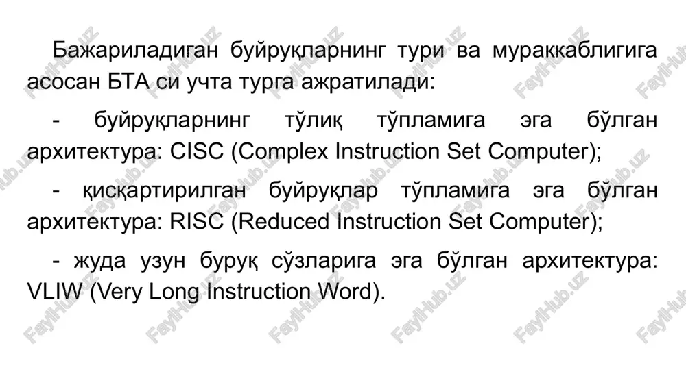 buyruqlar tizimituzilishi, operandlarning formatlari - Page 5