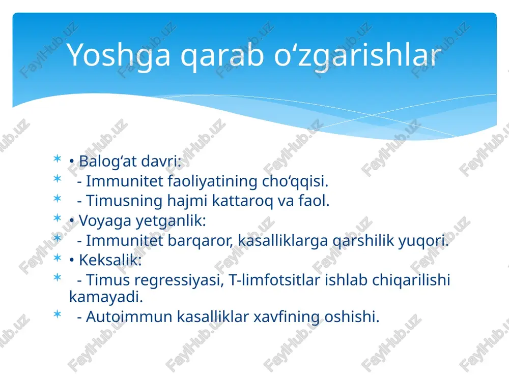 immun tizimning shakllanishi va yoshga qarab o‘zgarishi - Page 5