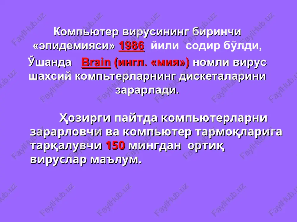kompyuter viruslari va antivirus dasturlari - Page 5