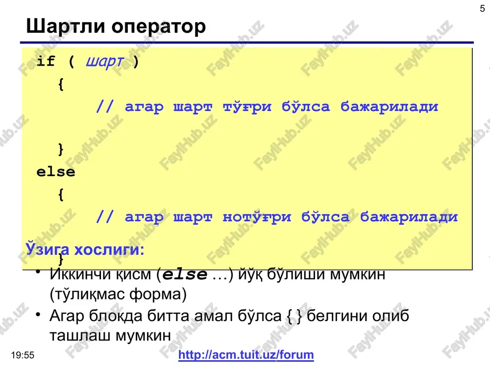 s/s++ tilining tuzilmasi - Page 5