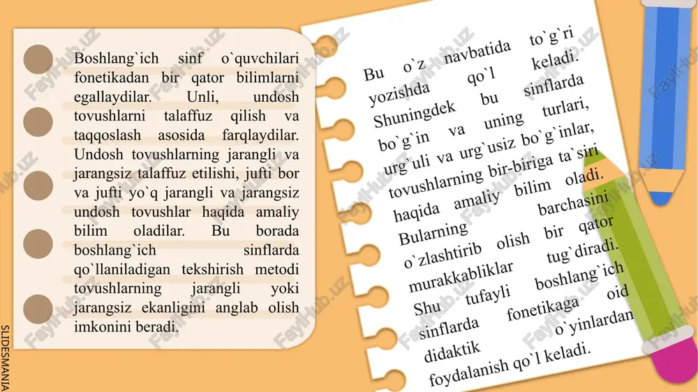 © @ [=|-]| 5 b]| © & | i tools fill &sign | comment a > export pdf 10-hafta y create pdf tinchlik istar bolalar 3-dars eee lobe pdf pac a convert files to pdf and easily combine them with other file types with a paid subscription, topshirig. tushib qolgan undoshlarni toping va so‘zlarni to‘g‘ri o’qing. ular ishtirokida 2 ta gap tuzing. | iztiro..., umi..., $a..a..., 0ma..., ofto..., bunyo.... select file topshiriq. yangi so‘zlardan foydalanib gaplarni to‘ldiring va daftarga > edit pdf ko‘chiring. ly sendfilee = osos*~*s 1. agar do‘stingiz bilan qaysidir masalada tortishsangiz, siz gilgan bo‘lasiz. 2. qattiq ovozda aytilgan murojaat yoki nola deyiladi 3. agar bino juda chiroyli va did bilan qurilgan bo'lsa, uni bino deymiz. quyidagi savollarga javob bering: nega hammaga tinchlik kerak? ‘ona tabiatga azob berish qanday ogibatlarga olib keladi? qanday yurtda bolalar baxtsiz bo'ladi? “tinch yurtning baxtli bolalari” mavzusida 4-5 ta gapdan iborat matn tuzing. …