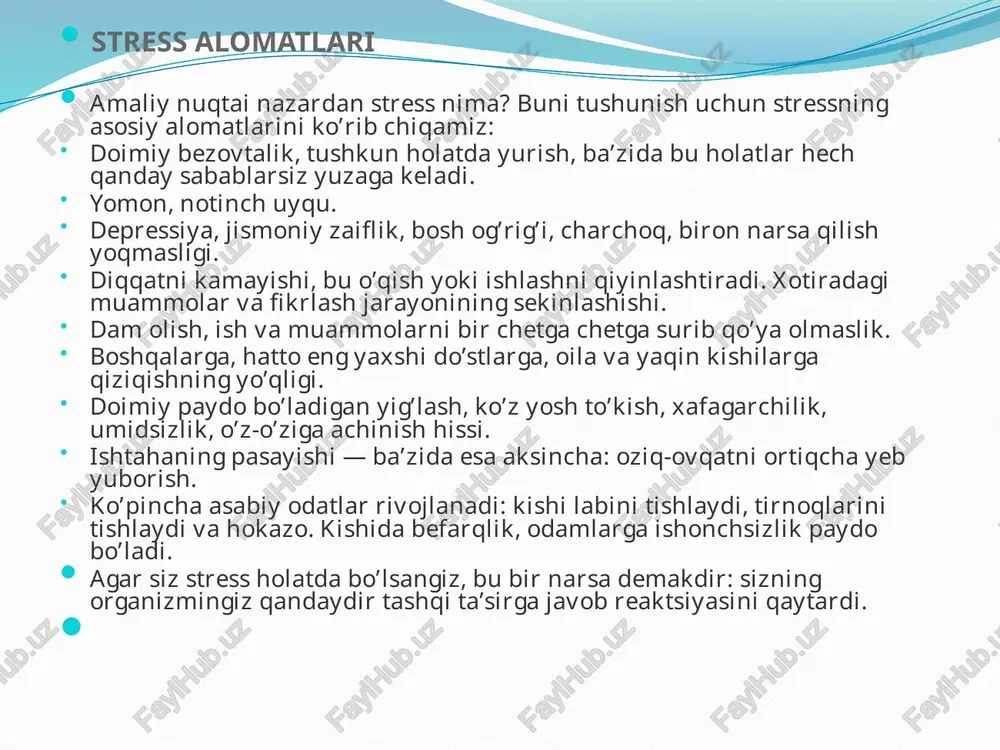 stress va uning turlari - Page 5
