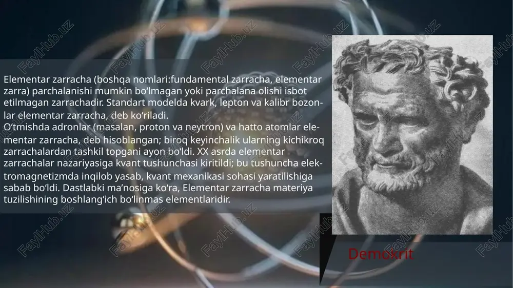elementar zarrachalar xossalar va klassifikatsiyasi - Page 5