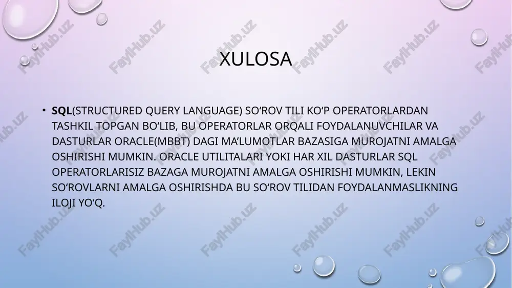 55) | yes | tue | d 21°c mostlyclear + g mh bw) eng 1305202 fa) error 1064 (4200): you have an error in your sql syntax; check the manual that corresponds to your mysql server version] for the right syntax to use near ‘* at line 1 mysql> create table joylashgan_urni(u_id int(11) auto_increment primary key,u_nomi varchar(255),u_viloyati varchar(255) error 1064 (4200): you have an error in your sql syntax; check the manual that corresponds to your mysql server version] for the right syntax to use near ‘* at line 1 mysql> use gozallik_saloni; database changed mysql> create table joylashgan_urni(u_id int(11) auto_increment primary key,u_nomi varchar(255),u_viloyati varchar(255); error 1064 (42000): you have an error in your sql syntax; check the manual that corresponds to your mysql server version] for the right syntax to use near ‘* at line 1 mysql> create table joylashgan_urni(u_id int(11) auto_increment primary key,u_nomi varchar(255),u_viloyati varchar(255) ) query ok, …