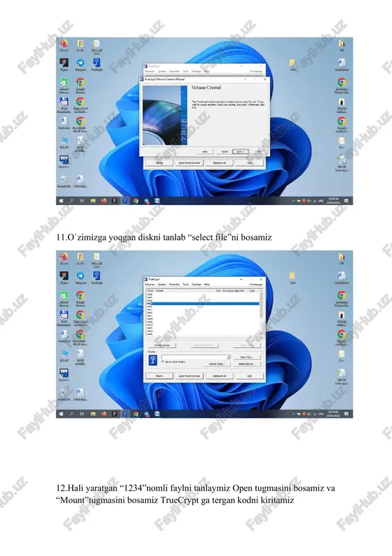 isting fie, truecrypt will not encrypt it the fle willbe deleted and replaced with the newly created truecrypt container. you willbe able to encrypt existing fles (ater (on) by moving them to the truecrypt container that you are about to create now. a bl ga; eo fe- fo | (og 22:00:09 eng pinojzoze