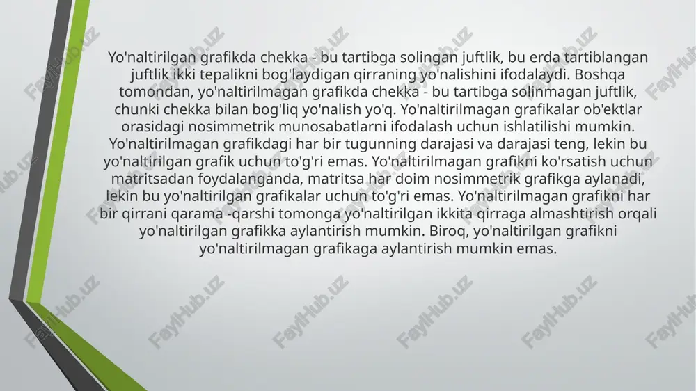 yo’naltirilgan va yo’naltirilmagan graflar - Page 5
