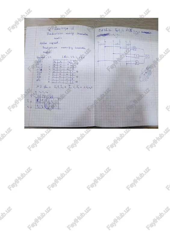 raqamli qurilmalarni loyixalashga kirish fanidan - Page 5