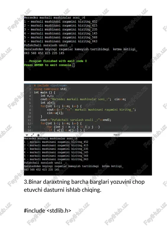 binar daraxtning barcha barglari yozuvini chop etuvchi dastur - Page 5