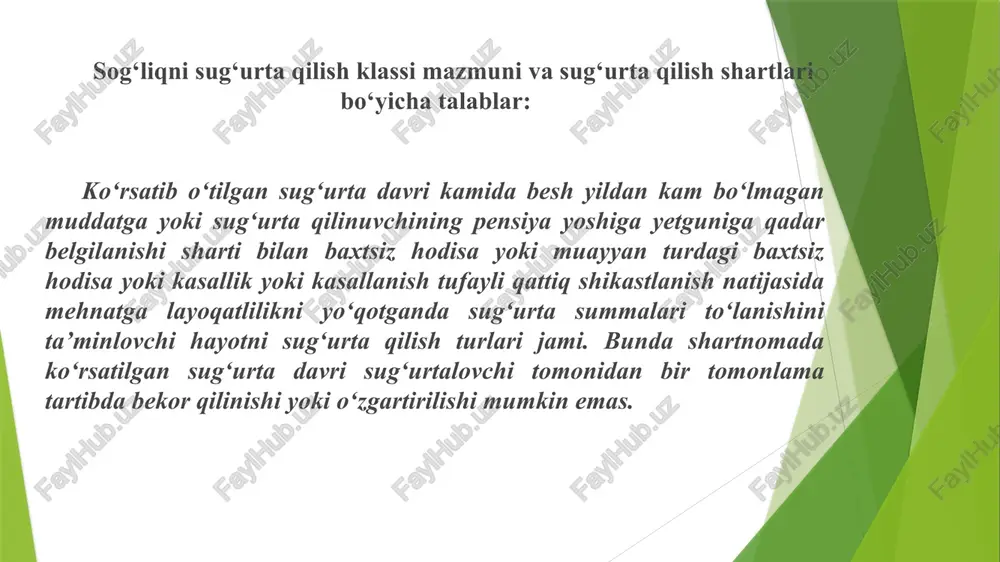 hayot sug’urtasida yuzaga keladigan risklar. - Page 5