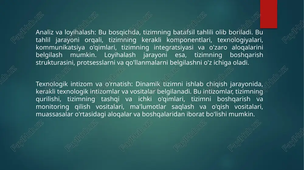 -biriga mosligini tekshirishni o'z ichiga oladi. integratsiya jarayoni, subsystemlar o'rtasidagi interfeyslarni, ma'lumot almashishini va tizimning to'g'ri ishlashini ta'minlashni o'z ichiga oladi. integratsiya jarayoni, subsystemlarni bir-biriga bog'lash va ulardan tashkil etilgan tizimni sinab ko'rishga imkon beradi. ushbu jarayon orqali, subsystemlar o'rtasidagi muammo va xatolar aniqlanishi, ma'lumot almashishning mosligini sinash, birlashtirilgan tizimning to'g'ri ishlashini ta'minlash va tizimning umumiy ishlashini tekshirish mumkin. testlash va integratsiya, proyekt yoki tizimning muvaffaqiyatli ishga tushirilishini ta'minlashda muhim ahamiyatga ega bo'ladi. testlash jarayoni, tizimning funktsional va texnik xususiyatlarini sinab ko'rishga imkon beradi, integratsiya jarayoni esa subsystemlar o'rtasidagi moslik va to'g'ri ishlashni tekshirishga yordam beradi. ushbu jarayonlar, proyektni qanday qilib yaxshi ishlashini ta'minlash, xatolarni aniqlash va mosligini ta'minlash uchun qo'llaniladi. endi dasturiy ta’minot vositalari ishlab chiquvchilari dasturiy ta’minot vositalarini ishlab chiqarish va ularga xizmat ko‘rsatish bilan bog‘liq ishlar hamda xizmatlarni internet tarmog‘ining on-layn do‘konlari orqali eksport shartnomasi mavjud bo‘lmasdan xorijiy valyutaga eksport qilish huquqiga ega bo‘ldilar. ayni kunda apple …