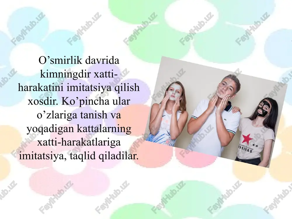 o’smirlik davrida psixik rivojlanish - Page 5