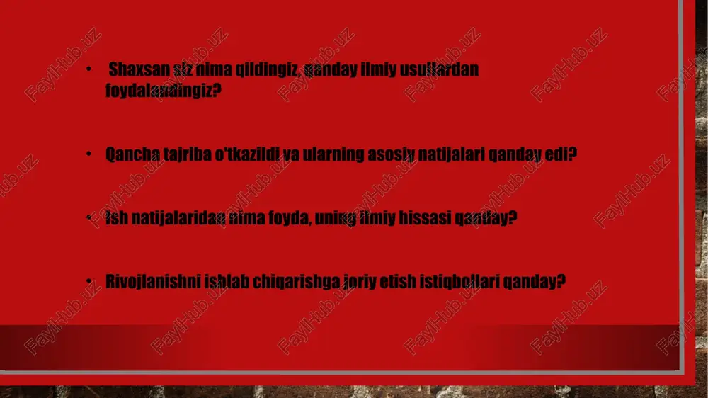 li darajada kamaytirish zarurati hisoblanadi. muallif materialga qanchalik yomon egalik qilsa, unga o'z fikrlarini qisqacha ifodalash shunchalik qiyin bo'ladi. bunday vaziyatda xuddi shu retsept boshqa muallifning materiallari asosida tezislar tayyorlashda yordam beradi (kirishning oxirgi xatboshida keltirilgan).eng tez-tez uchraydigan holat ikkinchi tur - dastlab tezislar yozganda, vaqt o'tishi bilan muallif maqola hajmini kengaytiradi. ilmiy konferensiyalarga taqdim etilgan ma’ruza tezislari mualliflari aynan shunday qilishadi. bu holatda asosiy qiyinchilik shundaki, muallif o'zi yozmoqchi bo'lgan narsa haqidagi g'oyasini to'liq shakllantirmagan. in ilmiy tadqiqot bu normal holat. birinchidan, siz yozmoqchi bo'lgan fikr paydo bo'ladi. kirish qisqa bo'ladi, chunki undan boshqa yozish uchun hech narsa yo'q. keyin men bu g'oyani ommaga oshkor qilmoqchiman - va muallif tezislarni yozish uchun o'tiradi va keyin uni konferentsiyaga yuboradi. fikr o‘quvchiga tushunarli bo‘lishi uchun uni bahslashtirib borish, o‘quvchini muammo bilan tanishtirish, asarning boshqa jihatlarini bayon etish zarur. bu barcha jihatlarning dastlabki tavsifi g'oyaning o'zi tavsifi kabi qisqa. butun matn 1-2 …