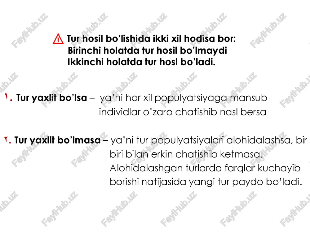 egan xulosaga 70 min yil oldin it bilan odam kelindi sitologiya fani dallili ushbu fan daliliga ko’ra barcha tirik organizmlar tanasi hujayralardan tashkil foogan. yana shuningdek deyarli barcha tirik organizmlarning hujayrasida organoidlar ham bir hil: masalan go'ljimajmuasi endoplazmatik to’r vakuola yadro tsm ribosoma y, » deyarli barcha hujayralar uchun hos embriologiya fani dalillari ushbu fan daliliga ko’ra barcha tirlk organizmlar rivojlanishi bitta hujayradan ya'ni zigotdan boshlanadi. shuningdek embrional rivojlanish davri ham barcha umurtgali hayvonlarda bir xil yo’nalisnda boradi. ya’ni vlarning barchasi- da bosh, tana, dum, tomoglari yonida jabra yoriqlari bo‘ladi. gorilla bilan odam embrioni dastlab o'xshash bo'lsa-da, embrional rivojlanishning keyingi davrlarida: odam embrionida peshona, oldinga bo'rtib chiqganiigini gorilla embrionida esa jag’ ko'rish mumkin. biogenetik qonun ¢ ushbu qonun evolutsiyani iscotlasnda eng asosli embriclogiya fani dalili hisoblanadi. qonunga ko’ra: * ontogenez filogenezning qisqa takrori hisoblanadi. ¢* ya’ni har bir tirlkk organizm o’zining shaxsly rivojlanish davomida o’zining ajdodlariga xos bo'lgan belgilarni rivojlanishining …