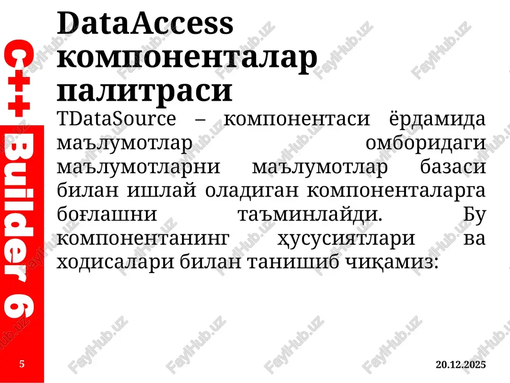 dataaccess, datacontrols, dbgoyokiadokomponentalaripalitrasi - Page 5