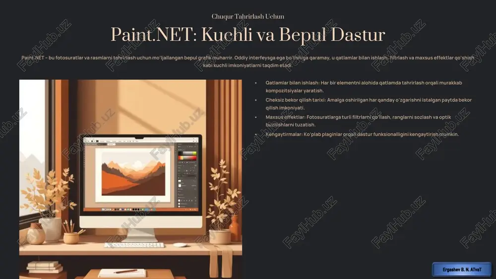 grafik muharrirlar yordamida tasvirlar yaratish va tahrirlash - Page 5