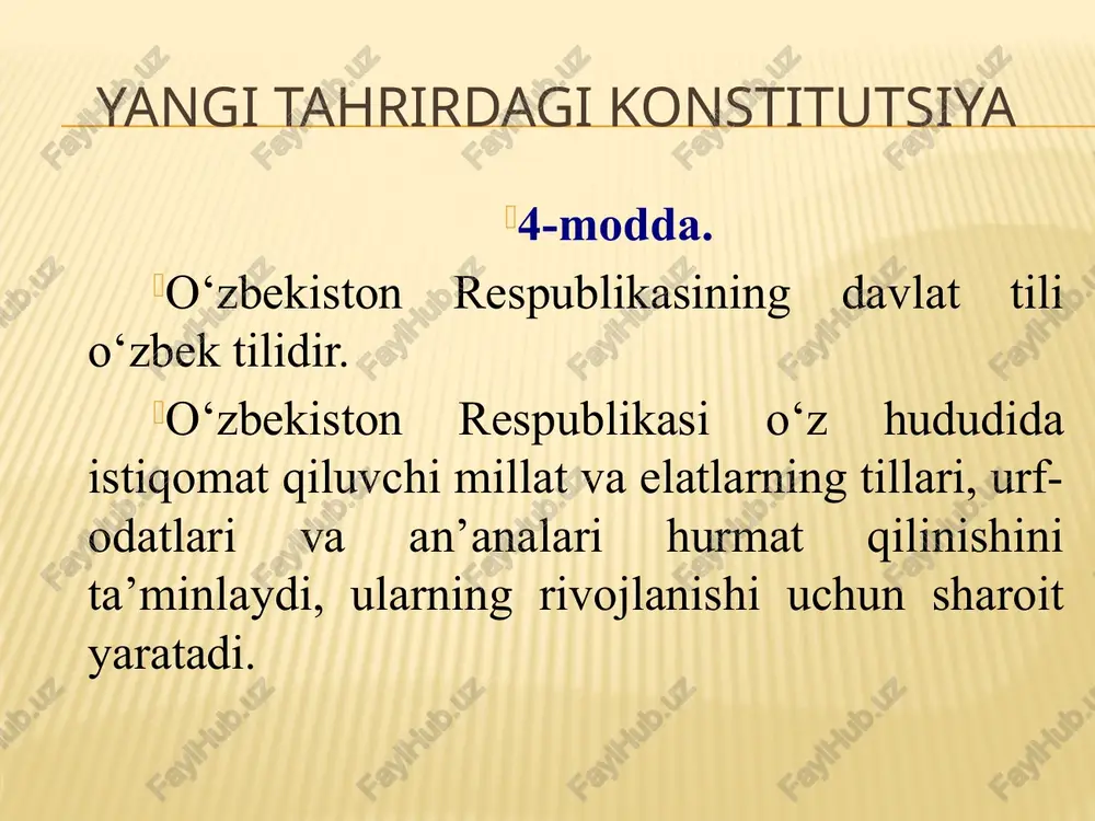 yangi tahrirdagi o‘zbekiston respublikasi konstitutsiyasining ibo‘limi - Page 5