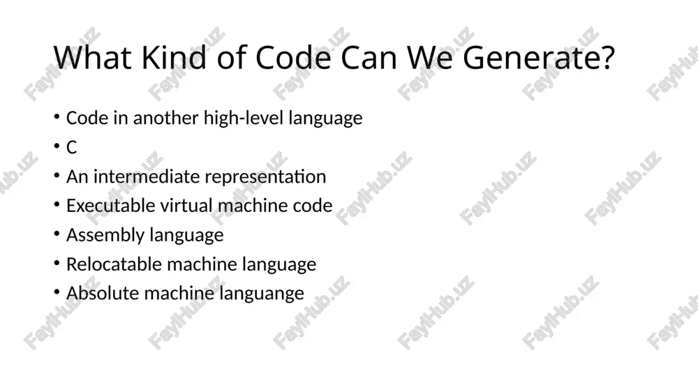 introduction to code generation - Page 5