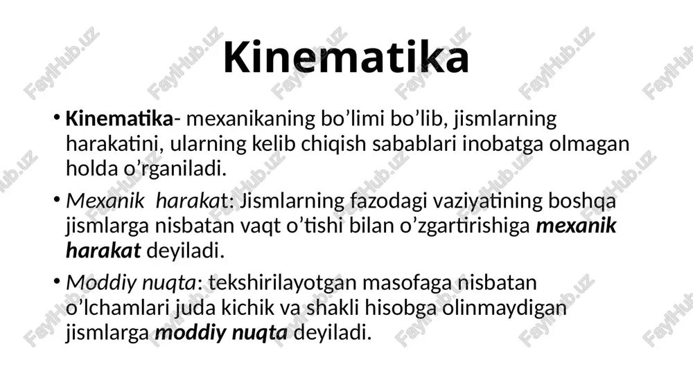 mexanika: kinematika va dinamika asoslari - Page 5