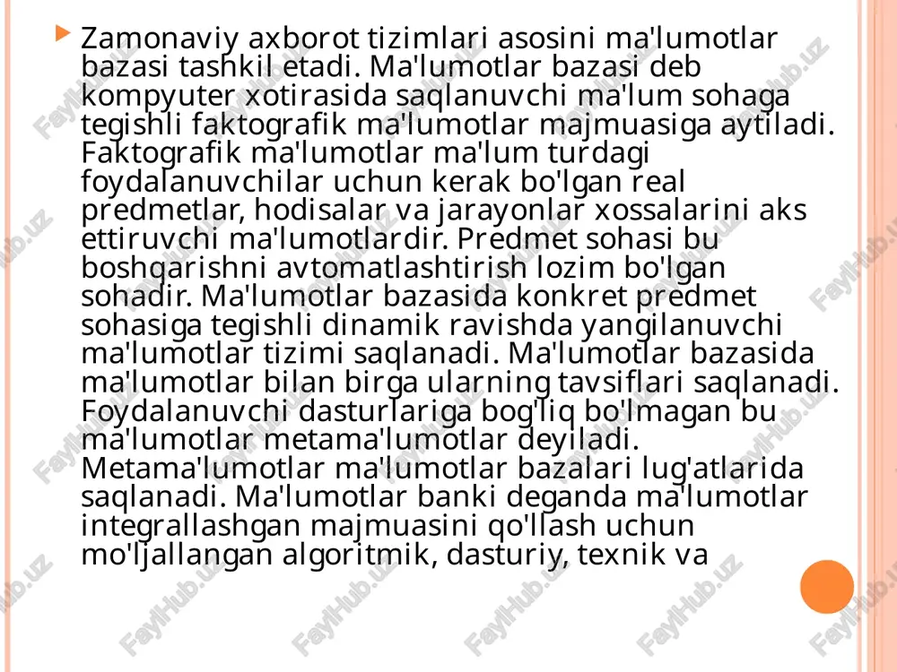 m tty h m . h .3 . baymaha, 2003. 320 c. 8. kasyjiob b.k, oah3yjuiaeb a.o., llauipob 111.a. a/i-xopa3mhh, shifokor to'shak palata be'mor fakultet fakultet_shifri. fakultet_nomi kurs kafedra kurs nomeri keafedra_shifit kafedra_nomi guruh — ry gumuh_nomeri domla_nomi domla lavozimi talaba talaba_nomeri, talaba_ismi ele iso iy operator (yoki bir nechta) ma‘lumotni chiqaruvchi / dasturchi : konnektorlar bir hil harflar yoki bir xil ragamlar bilan —-~--~----7 boshlanadi ee dasturning mantigiy chizmasining tipik belgilari (ramzlari)