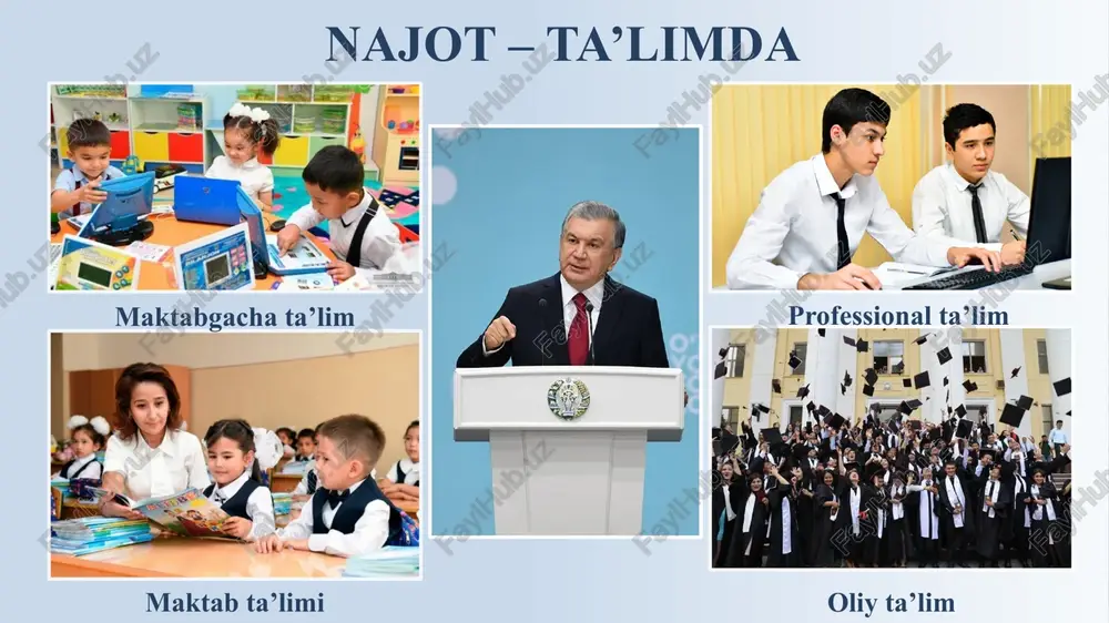 o‘zbekiston jamoasi jami 8 ta oltin, 2 ta kumush va 3 ta bronza medallarini qo‘lga kiritish orqali 206 ta mamlakatlar orasidan rivojlangan mamlakatlarni ortda qoldirgan holda13-o‘rinni egallab, kuchli 15 talik ro‘yxatga kirishga sazovor bo‘ldi. 2024 yilgi parij yozgi olimpiya o‘yinlari chempionlarining prezident bilan muloqoti najot – bilimda oʻzbekiston milliy ensiklopediyasida bilim quyidagicha tavsiflanadi bilim — kishilarning tabiat jamiyat hodisalari haqida hosil qilgan voqelik maʼlumotlar; voqelikning inson tafakkurida aks etishi, kundalik tasavvurimizda nimaning nima ekanligiga ishonsak va bu ishonchimiz biz odatlangan voqea va qoidalarga zid kelmasa bunda ishonch hisoblanadi. voqelik haqidagi bilgan maʼlumotlarimiz bilim darajasiga koʻtarilishi uchun quyidagi shartlarni qanoatlantirishi lozim: birinchidan, bu maʼlumotlarning voqelikka mutanosibligi; ikkinchidan, yetarli darajada ishonarli boʻlishi; uchinchidan, bu maʼlumotlar dalillar bilan asoslangan boʻlishi lozim. uchala shart birgalikda mavjud maʼlumotlarni bilim darajasiga olib chiqadi. inson ijtimoiy taraqqiyot jarayonida bilmaslikdan bilishga, mavhum bilimlardan mukammalva aniq bilimlar hosil qilish tomon boradi. shayx muxammad sodiq muxammad yusuf “ruhiy tarbiya - …