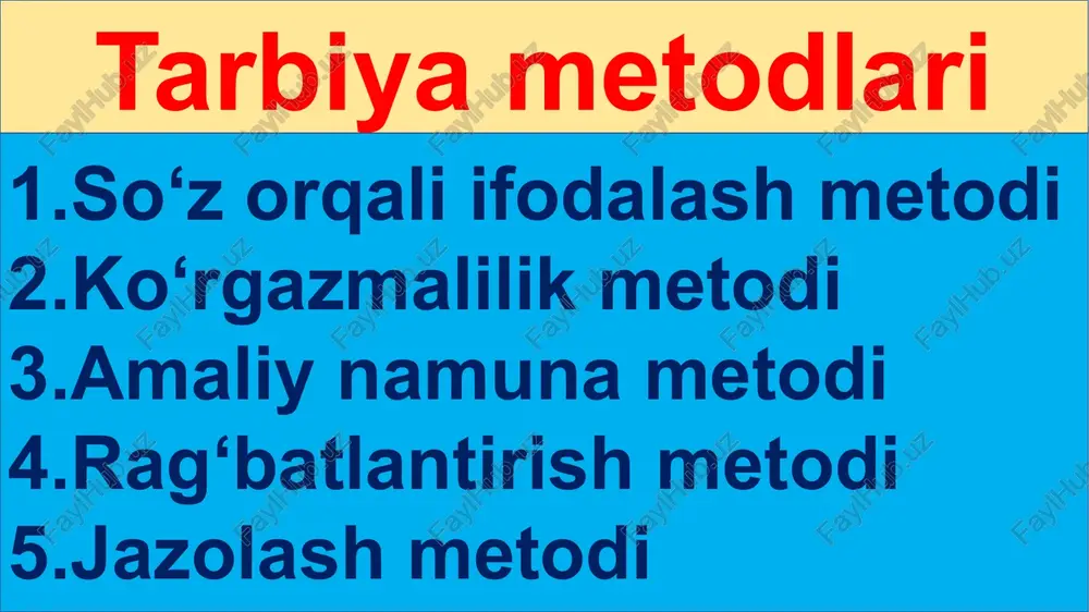 tarbiya metodi - Page 5